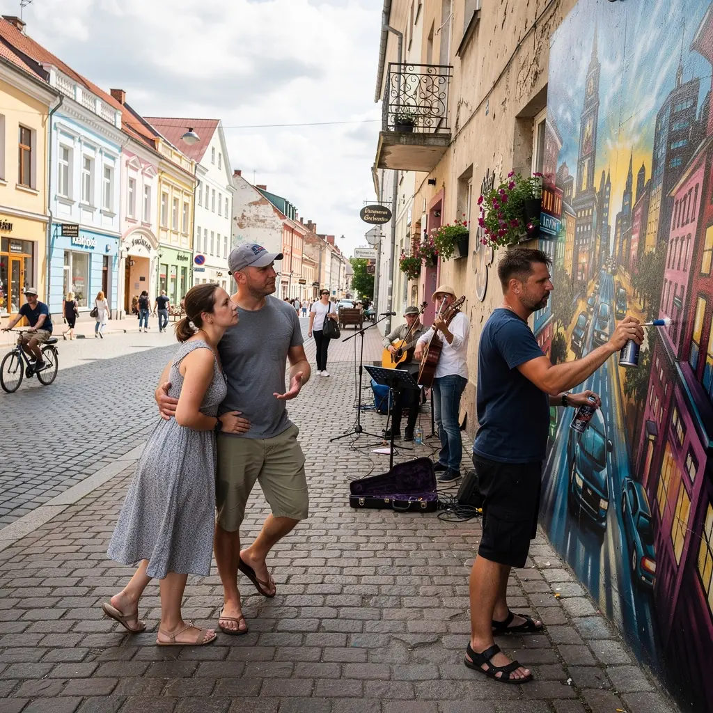 A picturesque coastal view featuring sandy beaches and calm waters, inviting travelers to explore Latvia's natural beauty.